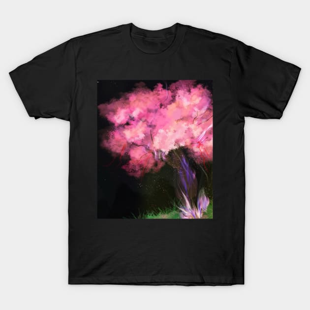 Cherry Blossom Japanese Artwork T-Shirt by Sparkledoom